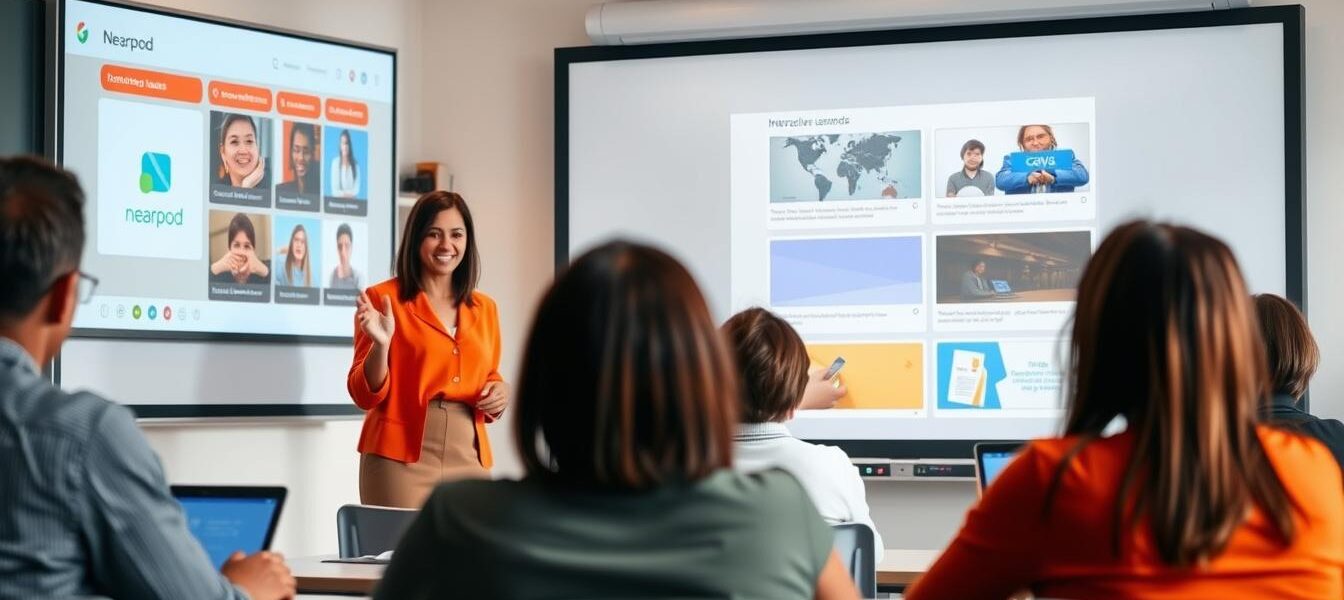 تقنيات واستراتيجيات التعليم:كيفية تصميم دروس تفاعلية باستخدام Nearpod أو Canva