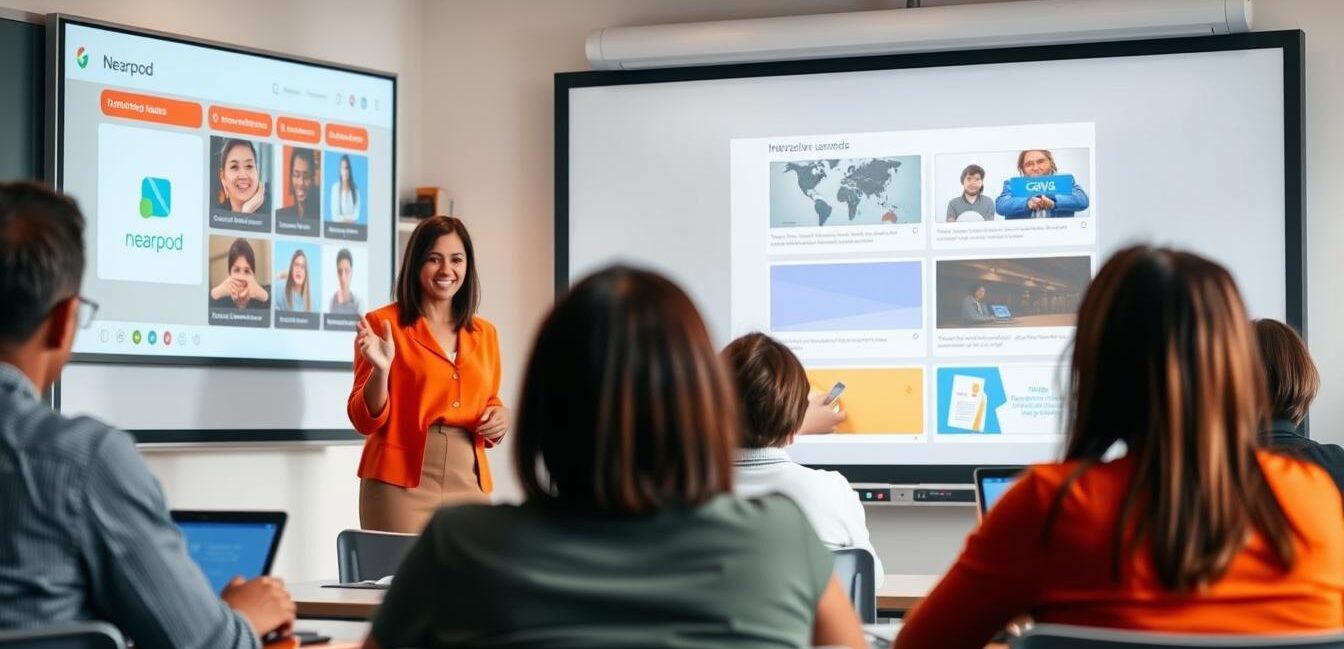 تقنيات واستراتيجيات التعليم:كيفية تصميم دروس تفاعلية باستخدام Nearpod أو Canva